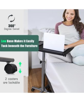 Adjustable Angle Height Rolling Laptop Table