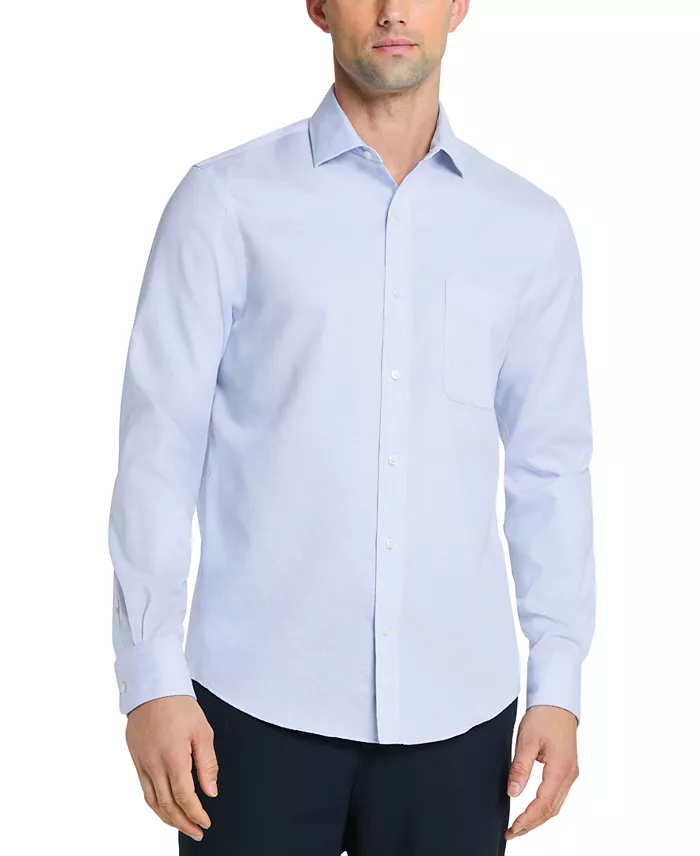 Mens Regular Fit Linen Dress Shirt