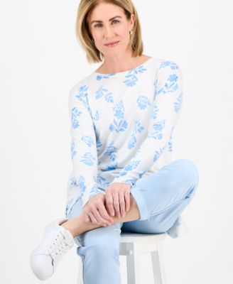 売れ筋商品|||スタイルアンドコー ニット&セーター アウター レディース Petite Fine-Gauge Tunic Sweater, Exclusively at Macy's Dream Blue Style & Co Petite Fine-Gauge Tunic Sweater, Exclusively at