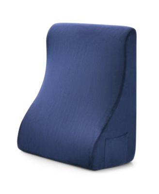 Bed Wedge Pillow with Tablet Pillow Stand and Side Pockets