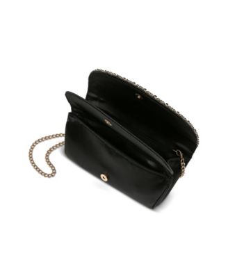 Woman's Talia Double Flap Clutch with Crystal Necklace