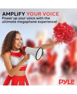 Portable Megaphone with Siren, 20 Watt Power, Aux Input for MP3, Automatic Siren, Lightweight