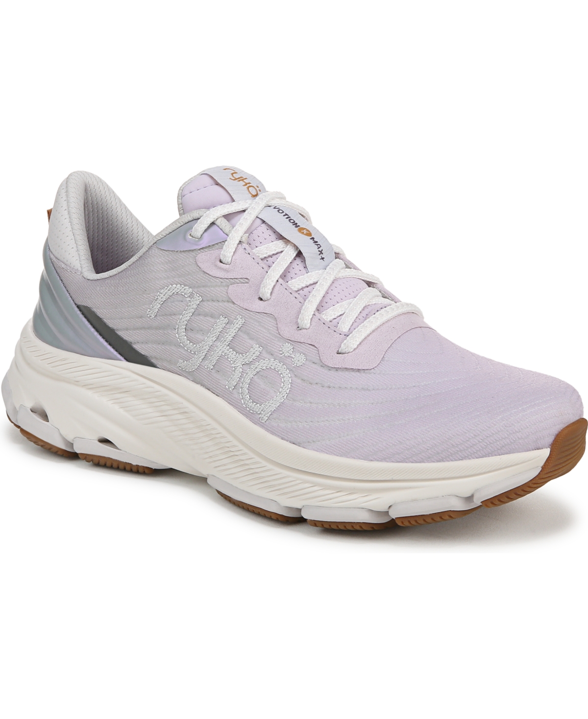 Ryka Premium Women's Devotion X Max Plus Lace Up Walking Sneakers - Soft Purple Mesh Fabric