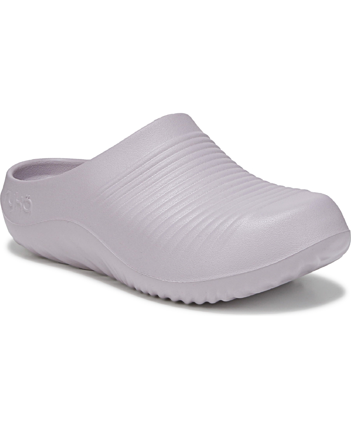 Ryka Women's Echo Recovery Round Toe Slip On Clogs In Purple Fog Eva