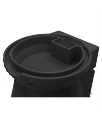 Granite 65-Gallon Plastic Urn Rain Barrel with Planter Top for Water Conservation and Garden Use