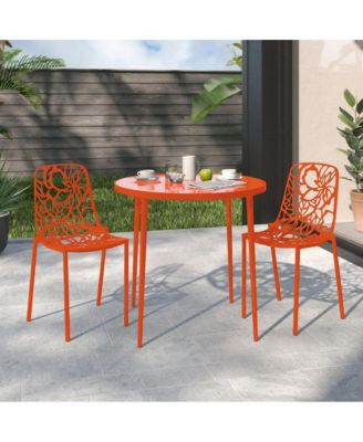 Modern Devon Aluminum Chair, Set of 2