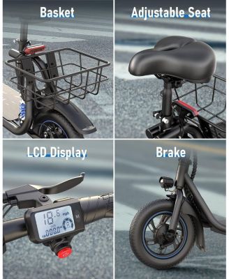 C1 Plus Electric Scooter with Seat