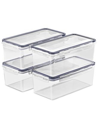 4 Pack (108oz/13.5cups) Airtight Food Storage Containers with Lids