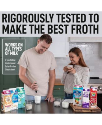 Milk Frother Wand Drink Mixer with AA Duracell Batteries