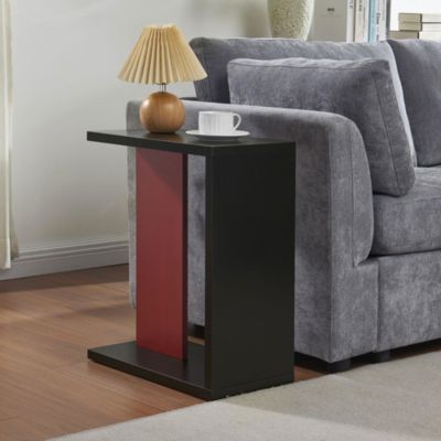 Hayward Side Table, Side End Table for Couch, Snack and Laptop