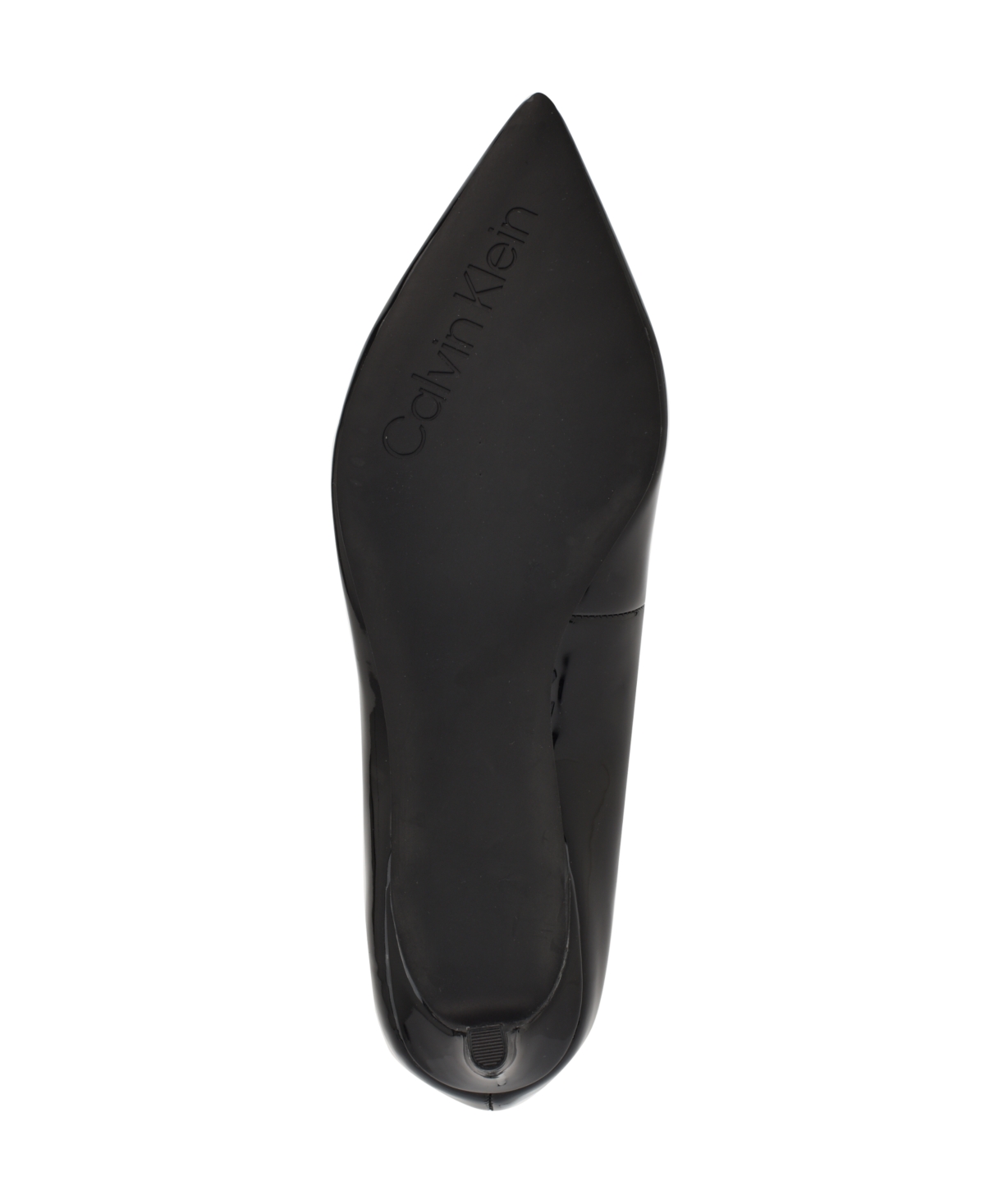 Calvin Klein Kierra Pointed Toe Pump In Black Patent