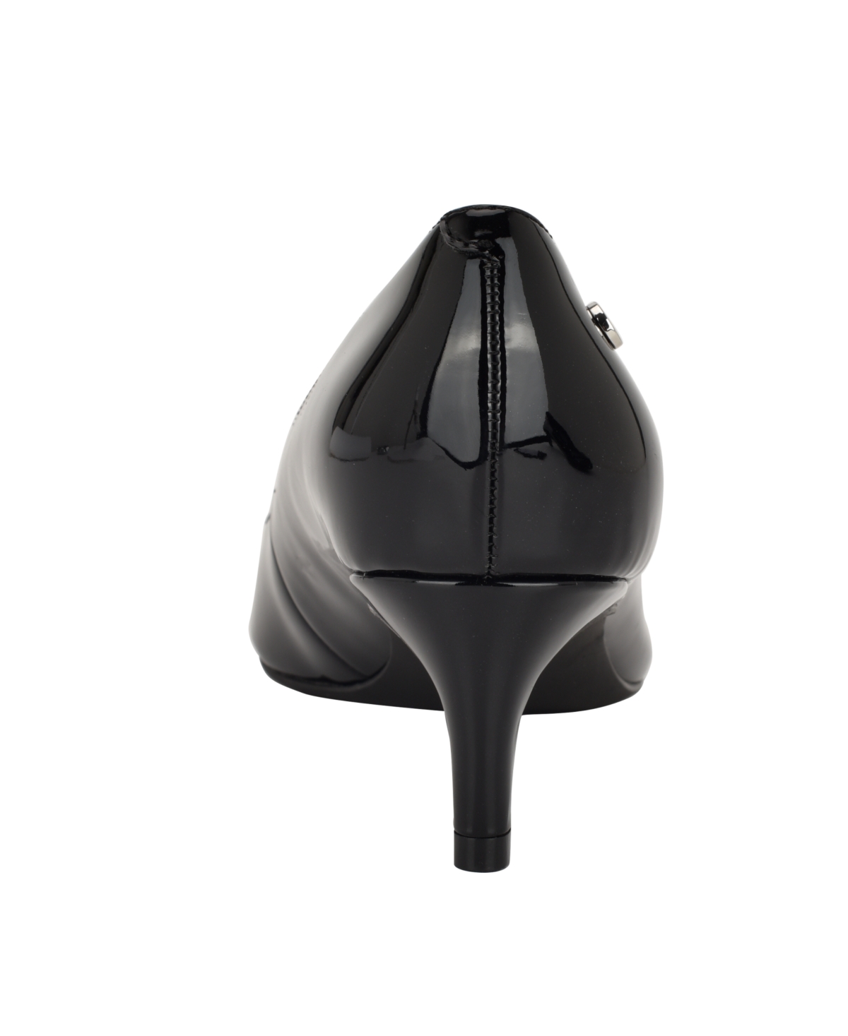 Calvin Klein Kierra Pointed Toe Pump In Black Patent