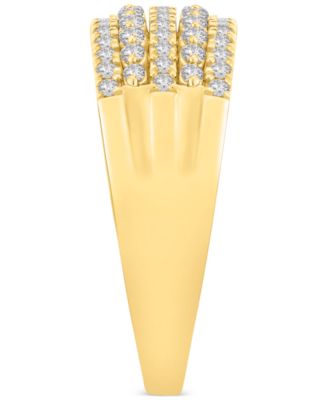 Diamond Multirow Anniversary Band (1/2 ct. t.w.) in 14k Gold