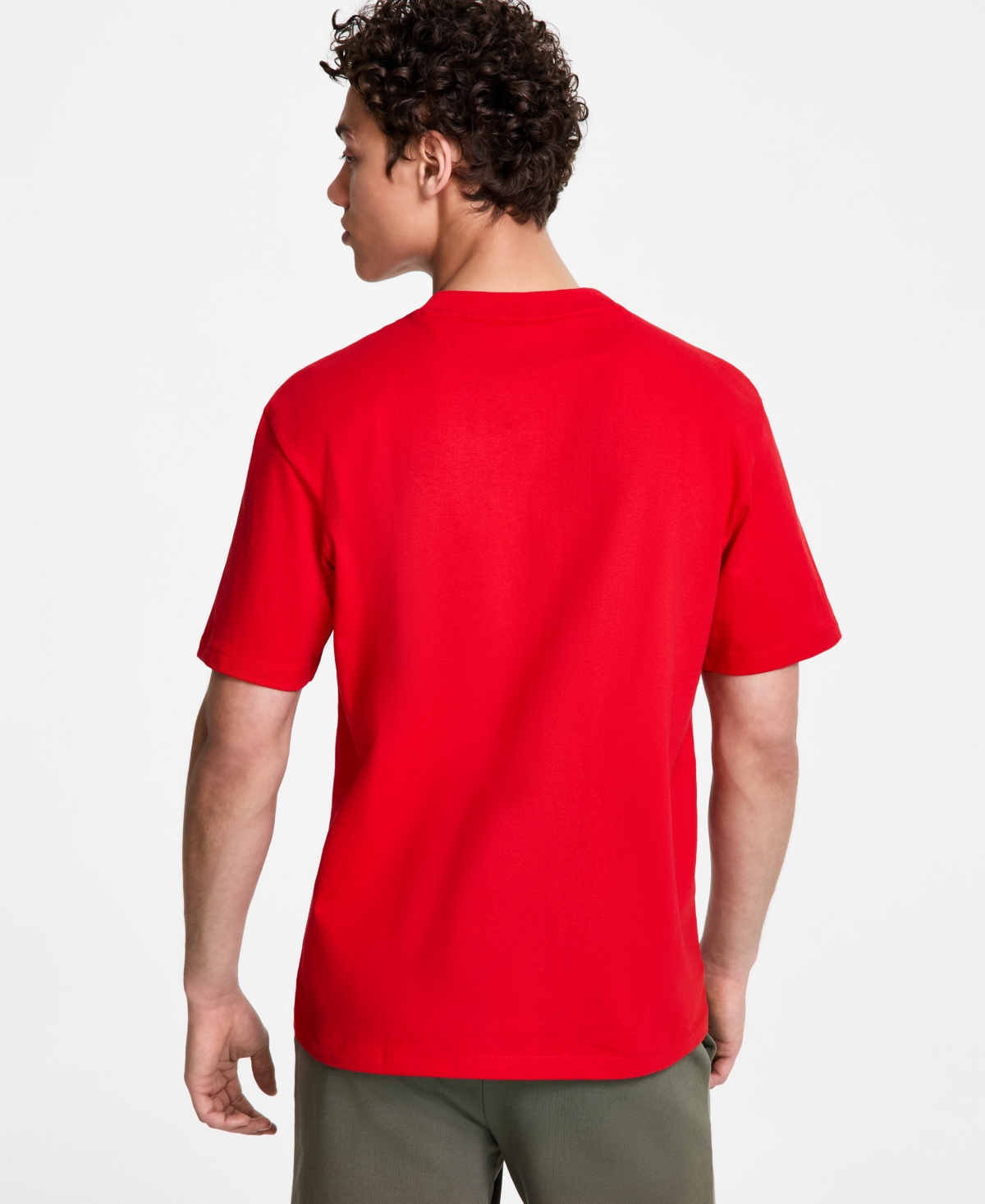 Shop Hugo Boss Men's Dapolino Relaxed Fit Short Sleeve Logo T-shirt In Open Pink