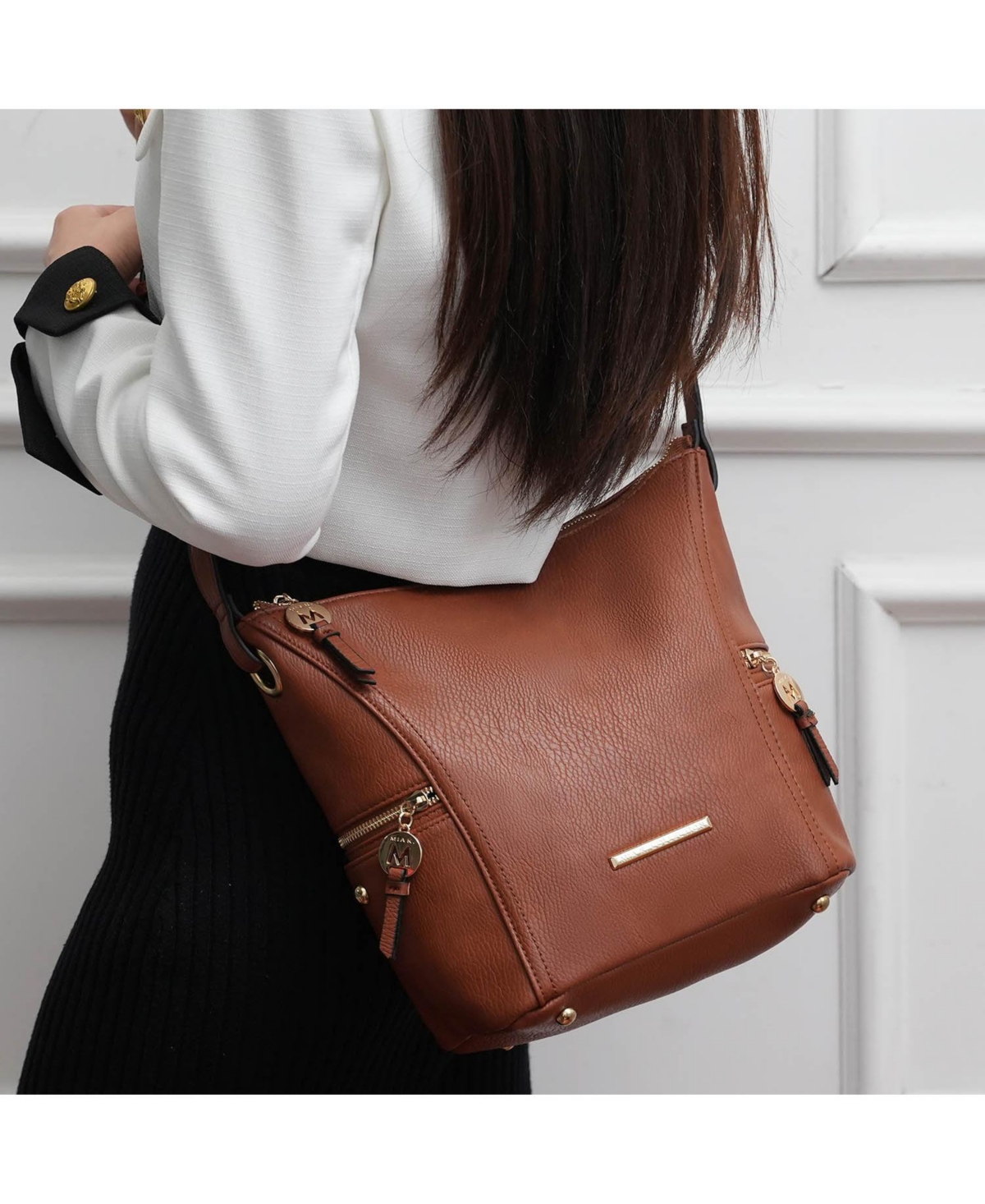 Mkf Collection Lux Hobo Bag with Wallet by Mia K