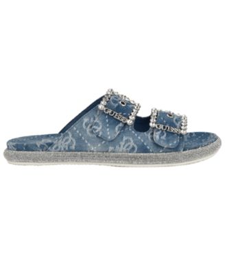 Women's Funzya Embellished Double Band Footbed Sandals