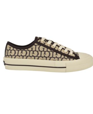 Women's Carey Jacquard Logo Low-Top Lace-Up Sneakers
