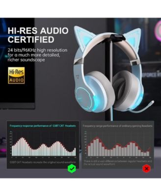 G5BT CAT Wireless Bluetooth Cat Ear Gaming Headset with Mic