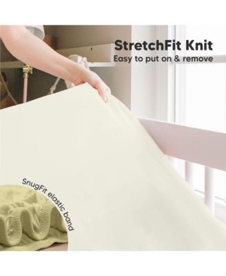 2pk Fitted Crib Sheets for Boys, Girls, Baby Crib Sheet, Standard Nursery Crib Sheet Cover