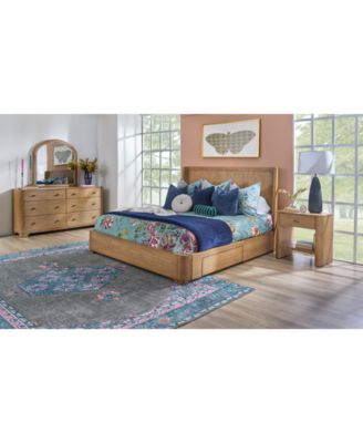 Furniture - Nordic 3 Pc. Queen Panel Storage Set (Bed, Dresser & Open Nightstand)