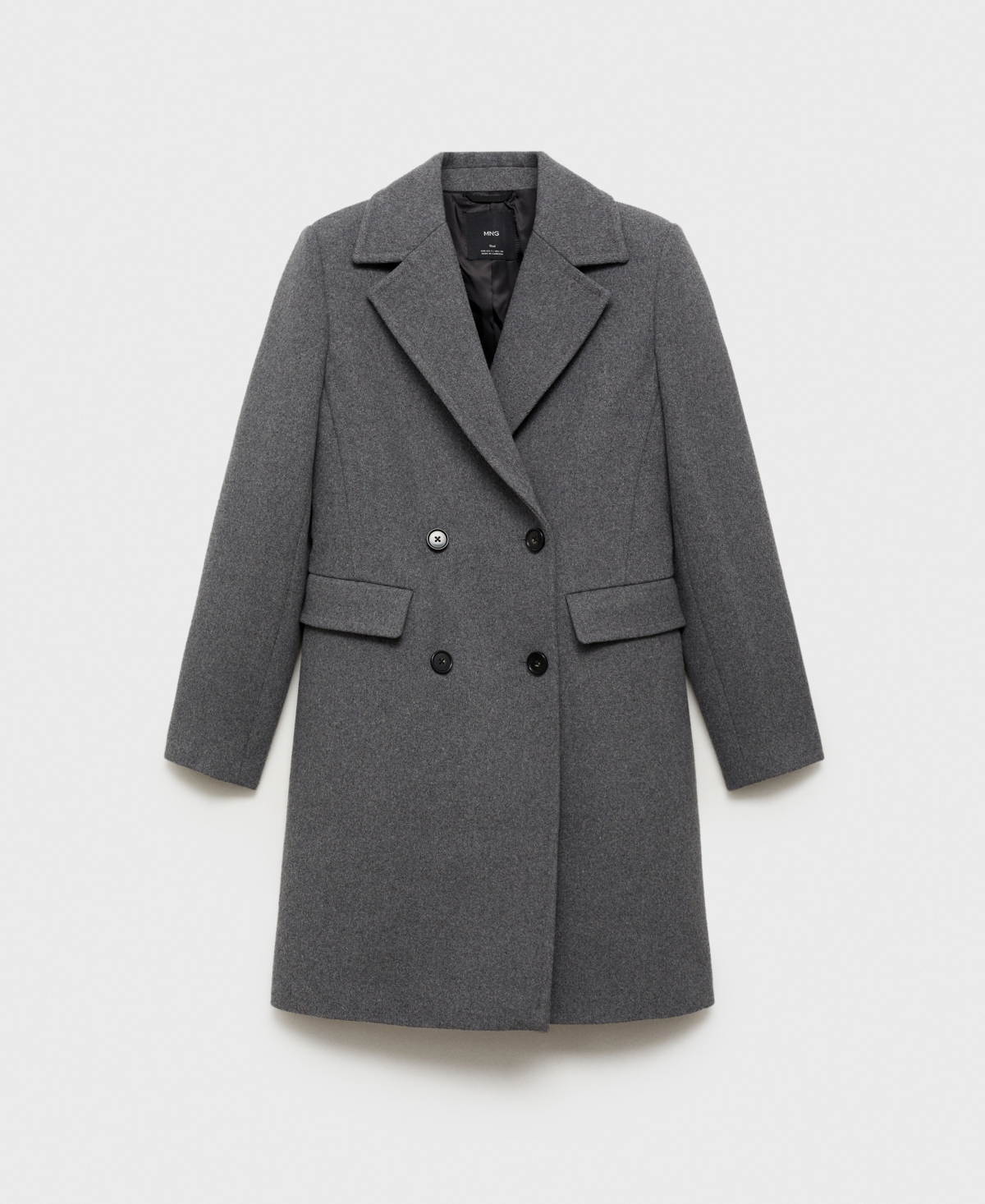 Mango Women's Double-Breasted Wool Coat