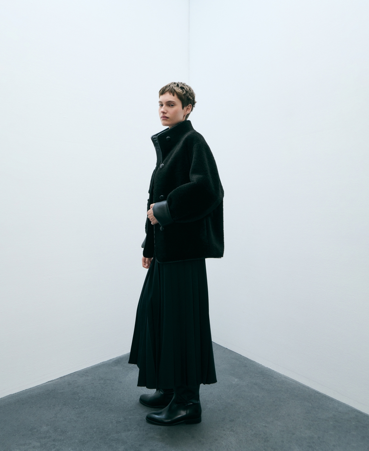 Mango Jacket Black In Black