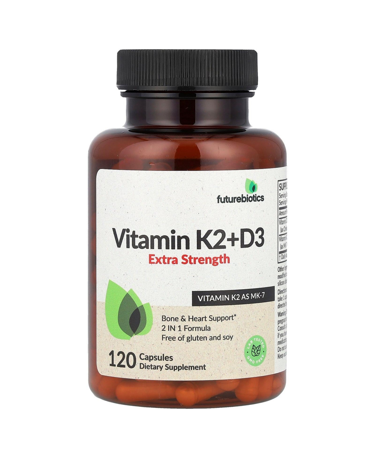 Vitamin K2 + D3 Extra Strength - 120 Capsules