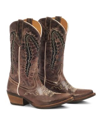 Women's Cowgirl Leather Boots By