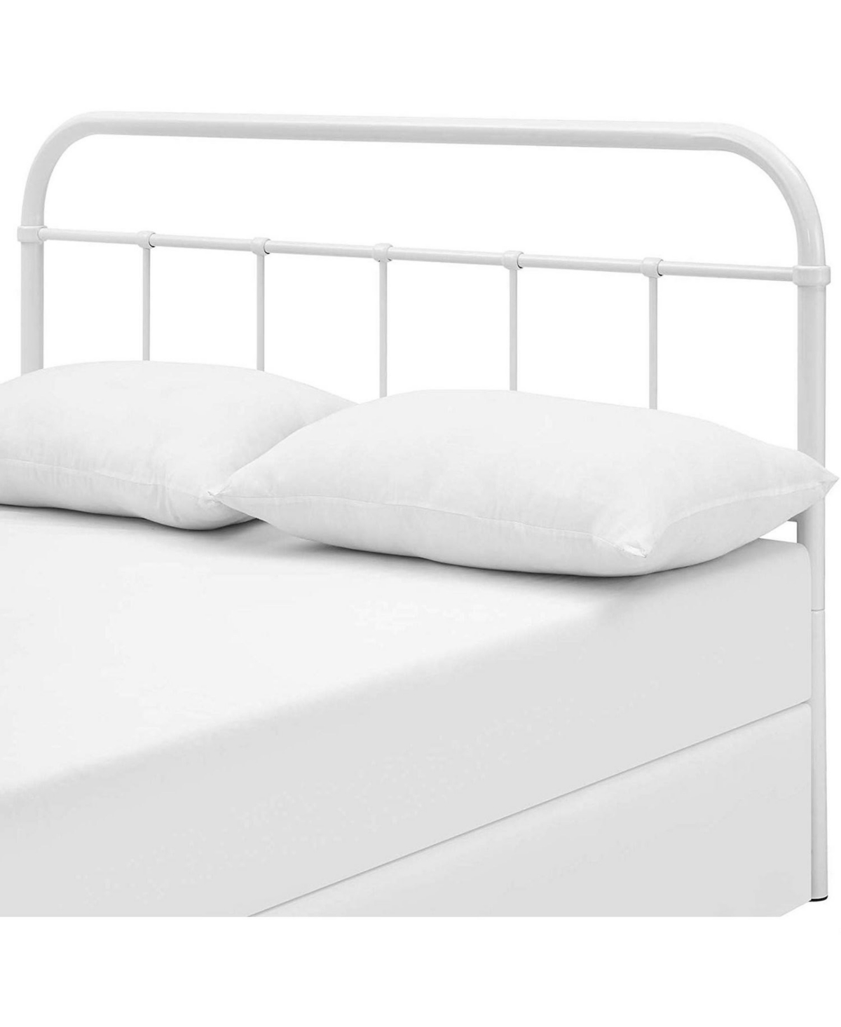 Slickblue Vintage Metal Headboard with Round Corners