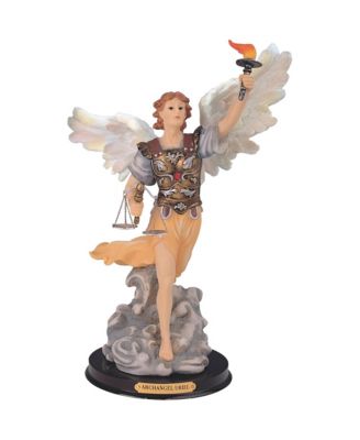 "2-PC Set" 12"H Archangel Uriel Statue Angel of Wisdom Holy Figurine Statue Ornament Home Room Office Decor and Perfect Ideas for Housewarming, Holidays and Birthdays