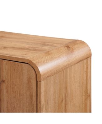 4-Door with Soft Close 63-Inch Wide Sideboard Server Cabinet with Black Metal Legs