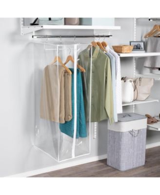 Garment Bag - Hanging Closet Organizer 54&amp;quot; - Zippered Cover with Rod