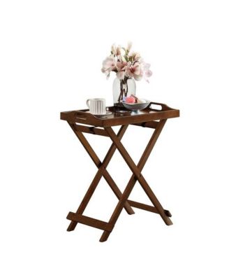Folding Snack Table – Lightweight Portable TV Tray for Bed, Sofa, or Living Room