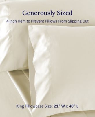 500 Thread Count Cotton 2 Piece Pillowcases, King Size