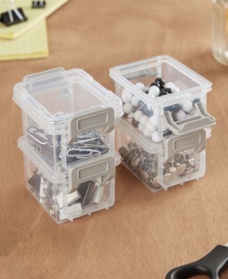 Simplify Stackable Storage Boxes, Pack of 4