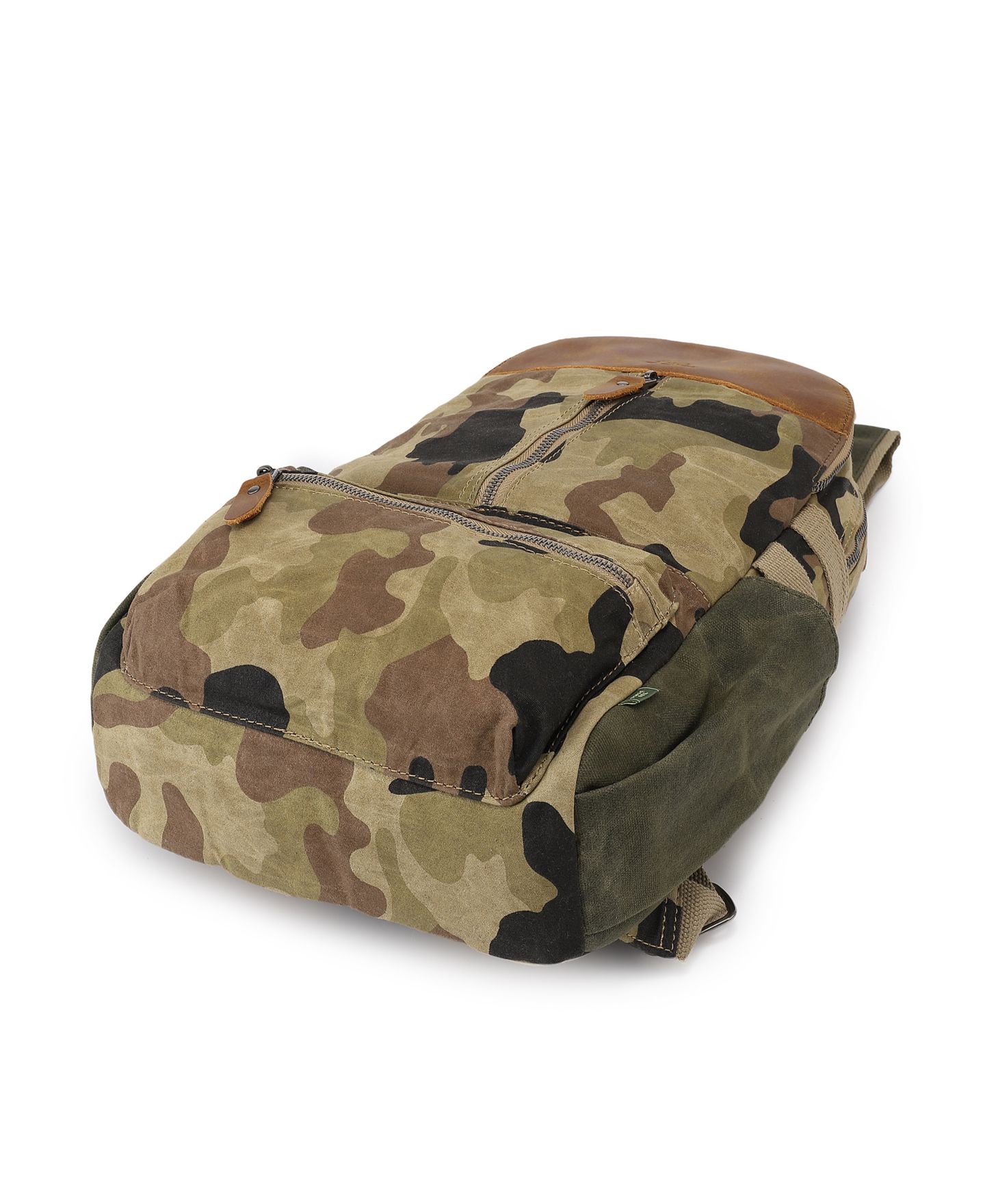 Рюкзак TSD BRAND Mountain Leaf Utility Bee-Wax Canvas, цвет: Армейский зелёный — фото 6