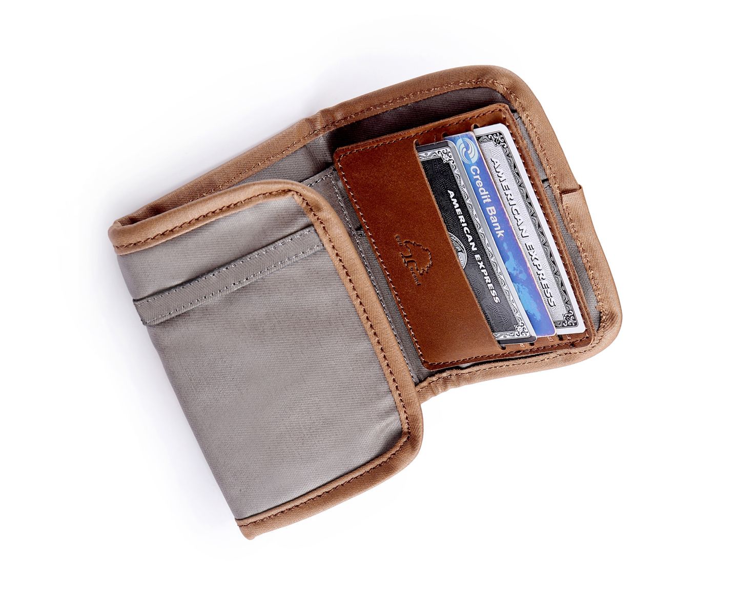 Женский кошелёк TSD BRAND Urban Light Coated Canvas Wallet, цвет: Серый — фото 11
