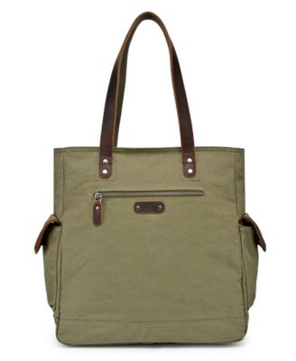 Valley and Sky Large Canvas Tote Bag