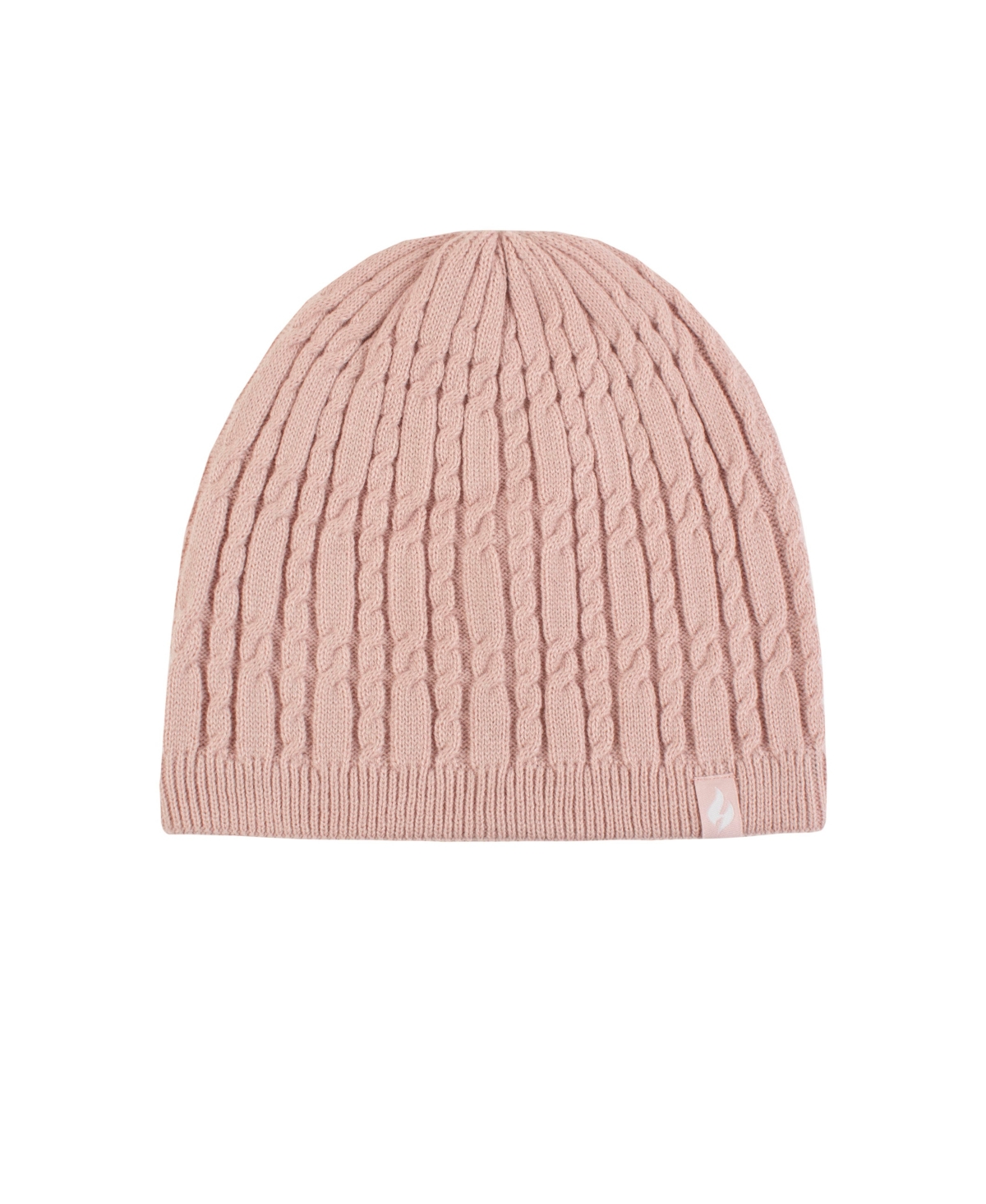 Heat Holders Lite Anna Cable Knit Hat In Dusty Pink