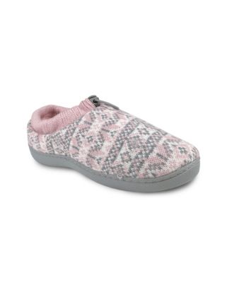 Women's Emma Fair Isle Knit Drawstring Slippers