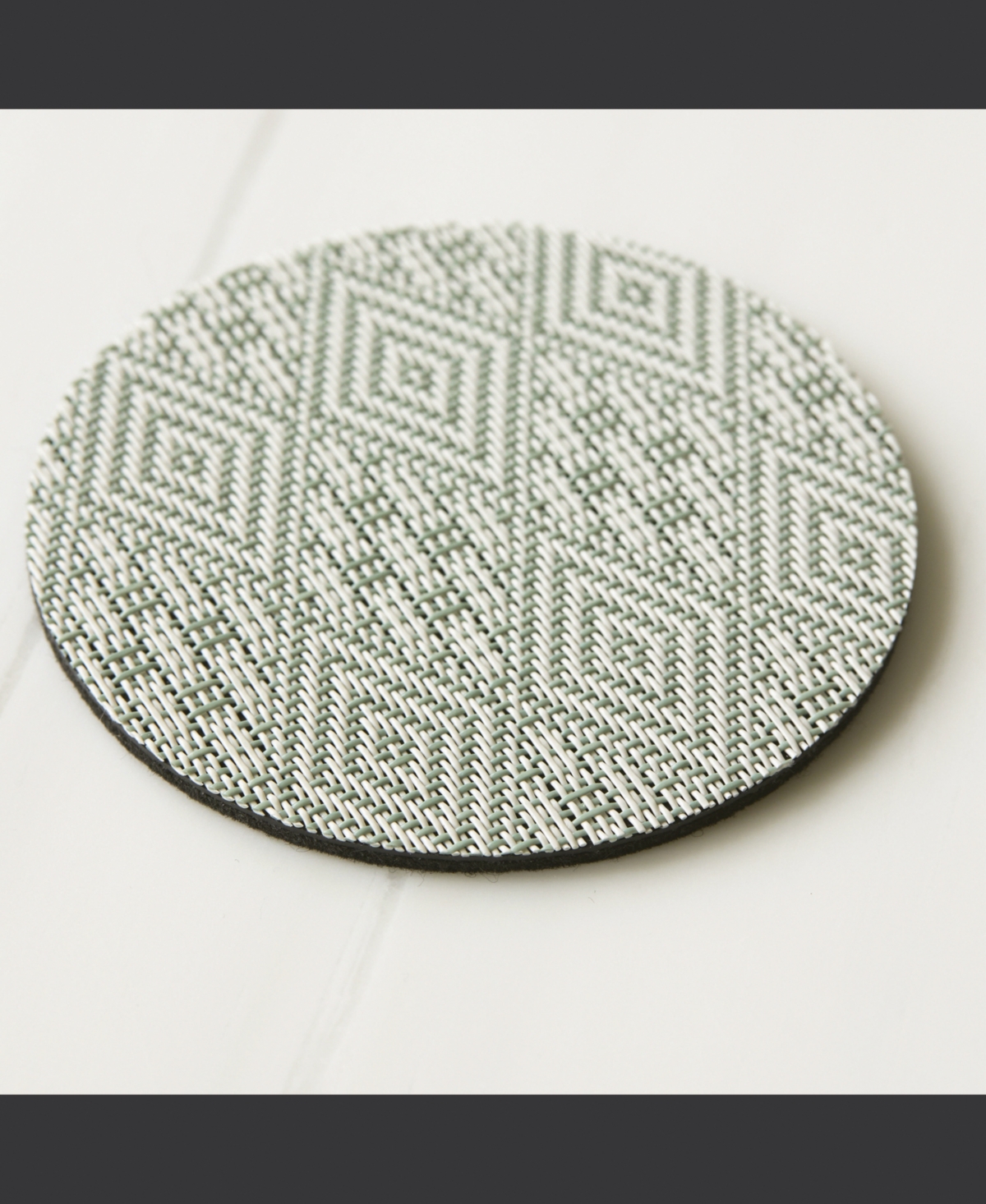 Chilewich Martha Stewart Boxwood Set Of 4 Round Coasters