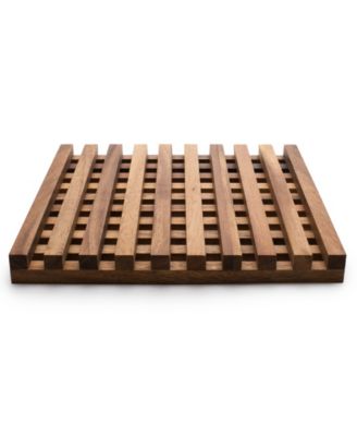 Acacia Wood 10" Venetian Trivet 