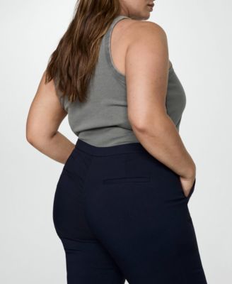 Women's Cropped Slim Fit Pants