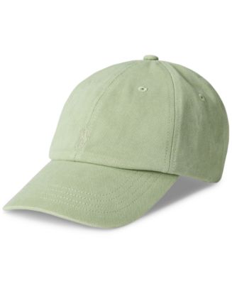 ★POLO RALPH LAUREN★ Mineral Dye Twill Ball Cap Dark Green Polo Ralph Lauren Men's Mineral-Dyed Twill Ball Cap - Macy's