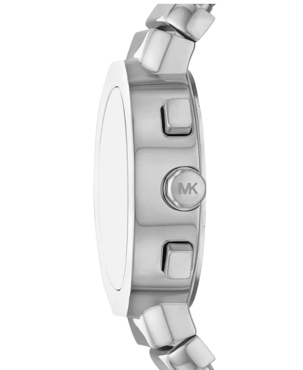 Michael Kors Women's Gramercy Chronograph Silver-tone Stainless Steel Watch, 36mm In Silver-tone