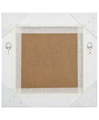 Wall Mirror Baroque Style 15.7"x15.7"Silver