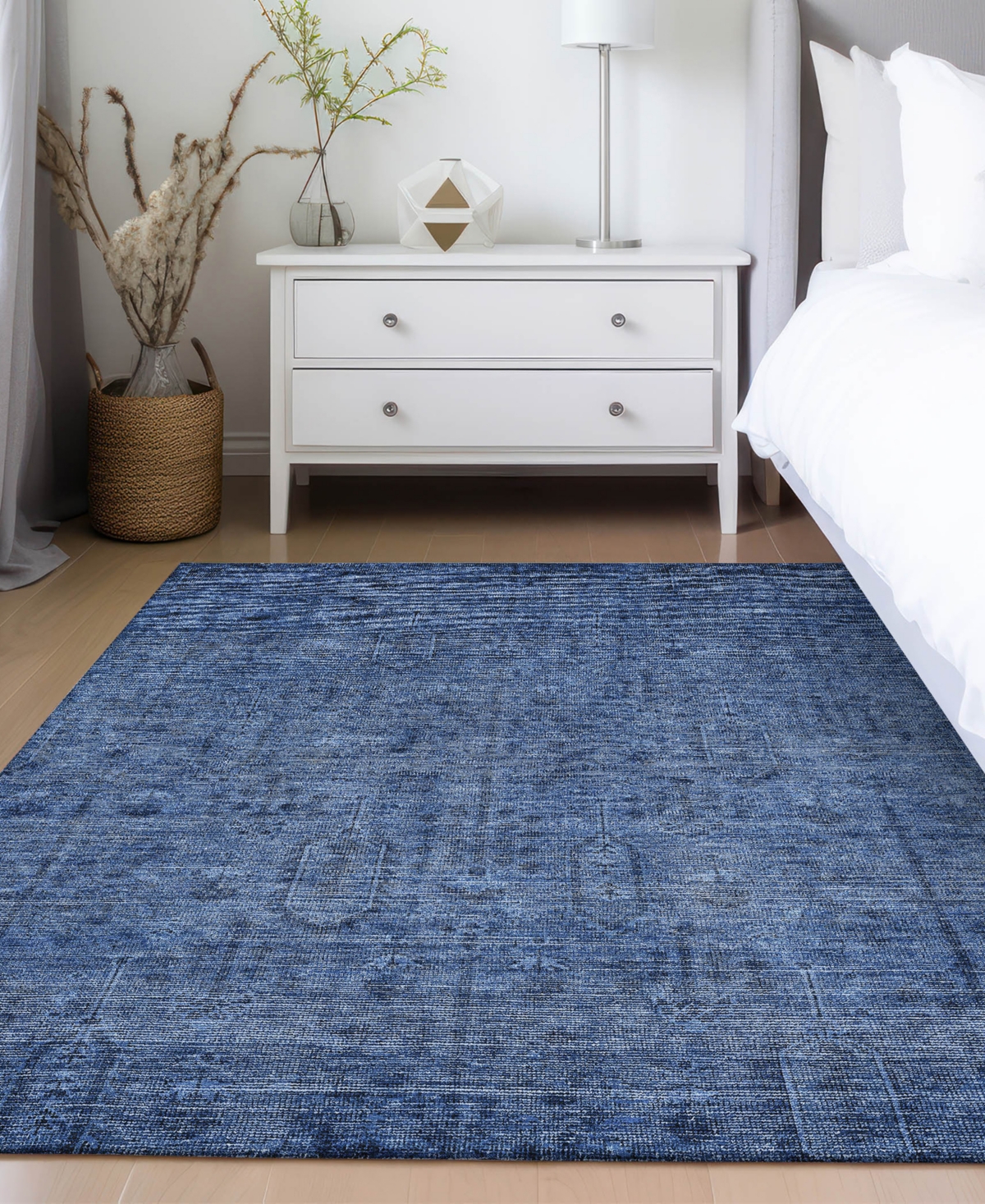 Addison Chantille Machine Washable Acn790 2'6''x3'10'' Area Rug In Navy