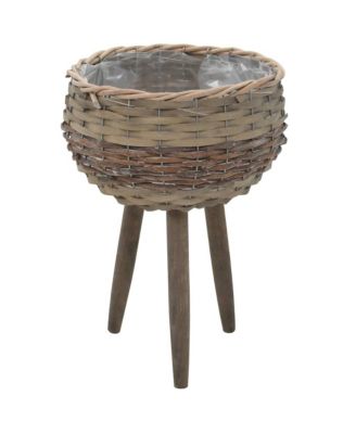 3-Piece Wicker Planter Set with PE Lining
