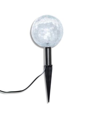 Set of 3 Plastic Small Solar Garden Lights with Cool White Illumination