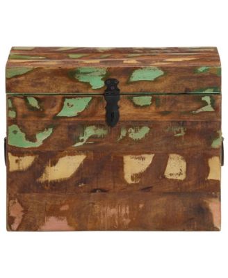 Reclaimed Storage Box Solid Wood